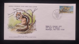 EL)1976 SOUTH WEST AFRICA, WORLD WILDLIFE FUND, WWF, WORLD ENVIRONMENT DAY, SQUIRREL, FDC - Unused Stamps