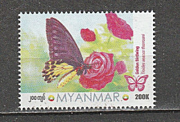 BURMA/MYANMAR STAMP 2024 ISSUED THOMSANI BUTTERFLY SINGLE, MNH - Myanmar (Birmanie 1948-...)