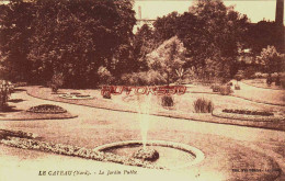 CPA LE CATEAU - NORD - LE JARDIN PUBLIC - Le Cateau