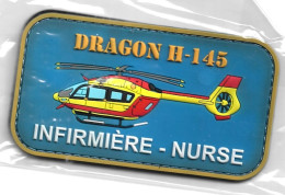 Ecusson PVC SECURITE CIVILE DRAGON H 145 INFIRMIERE - Feuerwehr