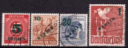 Berlin 1949, Allied Occupation, Community Editions, Mi 64 - 67 Used Lot1 - Oblitérés