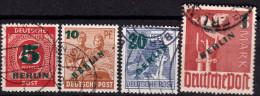 Berlin 1949, Allied Occupation, Community Editions, Mi 64 - 67 Used Lot6 - Used