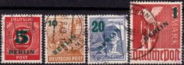 Berlin 1949, Allied Occupation, Community Editions, Mi 64 - 67 Used Lot7 - Usados