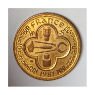 MEDAILLE - FRANCE - LE FRANC A CHEVAL - 1981 - COPIE - SPL - Andere & Zonder Classificatie