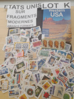 U.S.A ETATS-UNIS VRAC 80 G LOT K, Sur Fragments, MODERNES, GRANDS + MOYENS LARGE ON PAPER 美国散装 80 克 K 批，碎片，现代，大 + 中大纸质 - Vrac (max 999 Timbres)