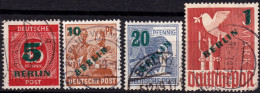 Berlin 1949, Allied Occupation, Community Editions, Mi 64 - 67 Used Lot9 - Used