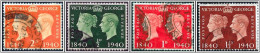 KGVI 4 X 1940 Centenary Used Hrd2a - Gebraucht