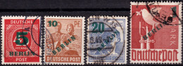 Berlin 1949, Allied Occupation, Community Editions, Mi 64 - 67 Used Lot10 - Usados