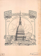 12721 "MUNICIPIO DI TORINO - TESSERA D'INGRESSO ALLA MOLE ANTONELLIANA - CENT. 50" ORIG. - Autres & Non Classés