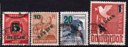 Berlin 1949, Allied Occupation, Community Editions, Mi 64 - 67 Used Lot12 - Usados
