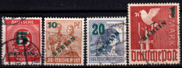 Berlin 1949, Allied Occupation, Community Editions, Mi 64 - 67 Used Lot13 - Usados