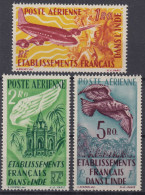 TIMBRE INDE POSTE AERIENNE DE 1949 N° 18/20 NEUFS ** GOMME SANS CHARNIERE - Unused Stamps