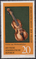 1971 DDR ** Mi:DD 1710, Sn:DD 1332, Yt:DD 1400, Sg:DD E1430, Violine, Musikinstrumente - Musique