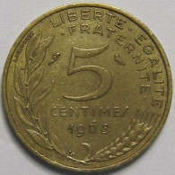 Pièce De Monnaie 5 Centimes Marianne 1968 - 5 Centimes