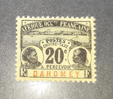 Dahomay Taxe 1906 Yvert 4 20c MH - Neufs