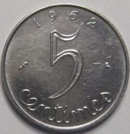 Pièce De Monnaie 5 Centimes Epi 1962 - 5 Centimes