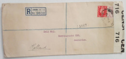 UK 1940 LONDON CENSORED COVER TO AMSTERDAM - Storia Postale