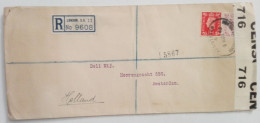 UK 1940 LONDON CENSORED COVER TO AMSTERDAM - Covers & Documents