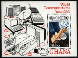 Ghana 1989 - Mi-Nr. Block 138 ** - MNH - Weltkommunikationsjahr - Ghana (1957-...)