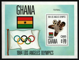 Ghana 1989 - Mi-Nr. Block 139 ** - MNH - Olympia Los Angeles - Ghana (1957-...)
