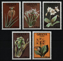 Ghana 1991 - Mi-Nr. 1490-1494 ** - MNH - Blumen / Flowers - Ghana (1957-...)