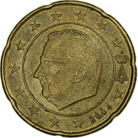 Belgique, Albert II, 20 Euro Cent, 2004, Bruxelles, Laiton, TTB, KM:228 - Belgien