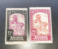 Soudan Français 1931 Yvert 65 & 67 MNH - Unused Stamps