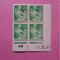 N°1231 Moissonneuse  10c. - 15.12.60 - Neuf ** Gomme D'époque Cote 3€ - 1960-1969