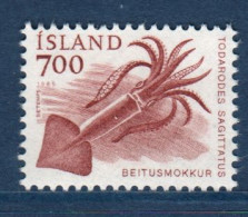 Islande, Island, **, Yv 589, Mi 636, Calmar Européen (Todarodes Sagittatus) - Marine Life