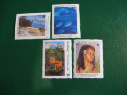 P0LYNESIE YVERT PO ORDINAIRE N° 468/471 TIMBRES NEUFS ** LUXE - MNH - SERIE COMPLETE - COTE 11,00 EUROS - Unused Stamps