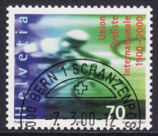 Schweiz: SBK-Nr. 989 (100 Jahre Radsportweltverband UCI 2000) ET-gestempelt - Gebraucht