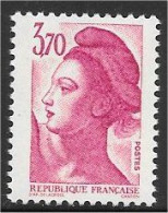 Liberté - 3 F. 70 - Rose - (1987) - Y & T N° 2486 ** - 1982-1990 Liberté (Gandon)