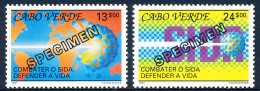 Cabo Verde - 1991 - AIDS - Specimen - MNG - Cape Verde