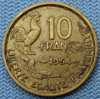 France • 10 Francs 1954 • ►R1◄ Keydate - Millésime Moins Courant • VF35 / TTB35 • Guiraud • [24-507] - 10 Francs