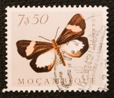 MOZPO0405U8 - Mozambique Butterflies - 7$50 Used Stamp - Mozambique - 1953 - Mosambik