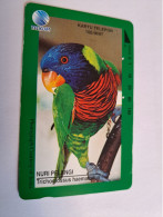 INDONESIA MAGNETIC/TAMURA  100  UNITS /  BIRD/ PARROT        MAGNETIC   CARD    **16436** - Indonesië