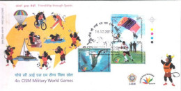 4th World Military Games Of Counseil Of International Military Sports, FDC, 2010, Condition As Per Scan - Cartas & Documentos