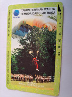 INDONESIA MAGNETIC/TAMURA  100  UNITS /  PARACHUTE       MAGNETIC   CARD    **16440** - Indonésie