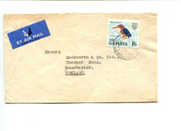 GAMBIE  - Affranchissement Seul Sur Lettre - Oiseau - Gambia (1965-...)