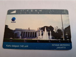 INDONESIA MAGNETIC/TAMURA  140  UNITS /  ISTANA MERDEKA JAKARTA        MAGNETIC   CARD    **16441** - Indonésie