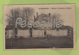 33 GIRONDE - CP ANIMEE BLANQUEFORT - CHATEAU LE CLAPEAU A CACHAC - EDIT. HERAUD TABAC - CIRCULEE EN 1913 - Blanquefort