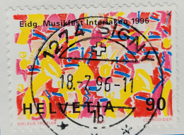 1996 Zu 890 / Mi 1573 / YT 1501 Obl. SIGNY 18.7.96 Sur Fragment Voir Description - Used Stamps