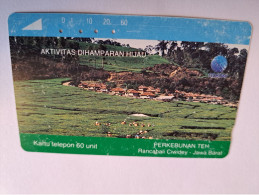 INDONESIA MAGNETIC/TAMURA  60  UNITS /  AKTIVITAS DIHAMPARAN HIJAU      MAGNETIC   CARD    **16449** - Indonesia