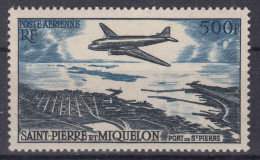 SAINT PIERRE & MIQUELON POSTE AERIENNE N° 23 NEUF * GOMME TRACE DE CHARNIERE - Unused Stamps