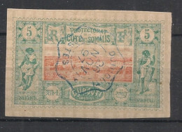 COTE DES SOMALIS - 1894-1900 - N°YT. 9 - Vue De Djibouti 5c Vert - Oblitéré / Used - Gebruikt
