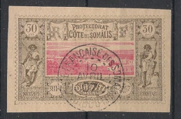 COTE DES SOMALIS - 1894-1900 - N°YT. 13 - Vue De Djibouti 30c Brun-gris - Oblitéré / Used - Gebruikt