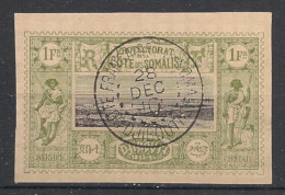 COTE DES SOMALIS - 1894-1900 - N°YT. 17 - Vue De Djibouti 1f Olive - Oblitéré / Used - Gebraucht