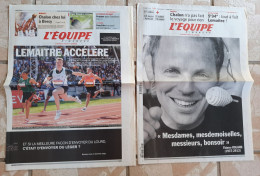 L'Equipe Du 17 Juin 2012 Lemaire Accélère Sous La Barre Des 10 Secondes Supplément Décès Thierry Roland La Voix Du Foot - 1950 - Oggi