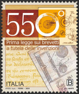 Italia Repubblica 2024 550º Anniversario Della Prima Legge Sui Brevetti MNH** Integro Valore 1,25 - 2021-...:  Nuovi