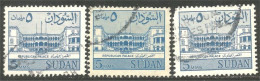 834 Sudan Palais Republican Palace 3 Colors (SUD-33) - Sudan (1954-...)